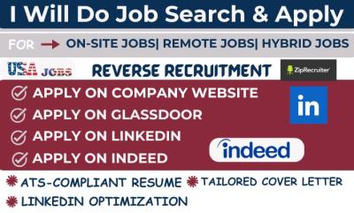 I Will Do Job Search and Apply to Jobs on Your Behalf as Your Reverse Recruiter