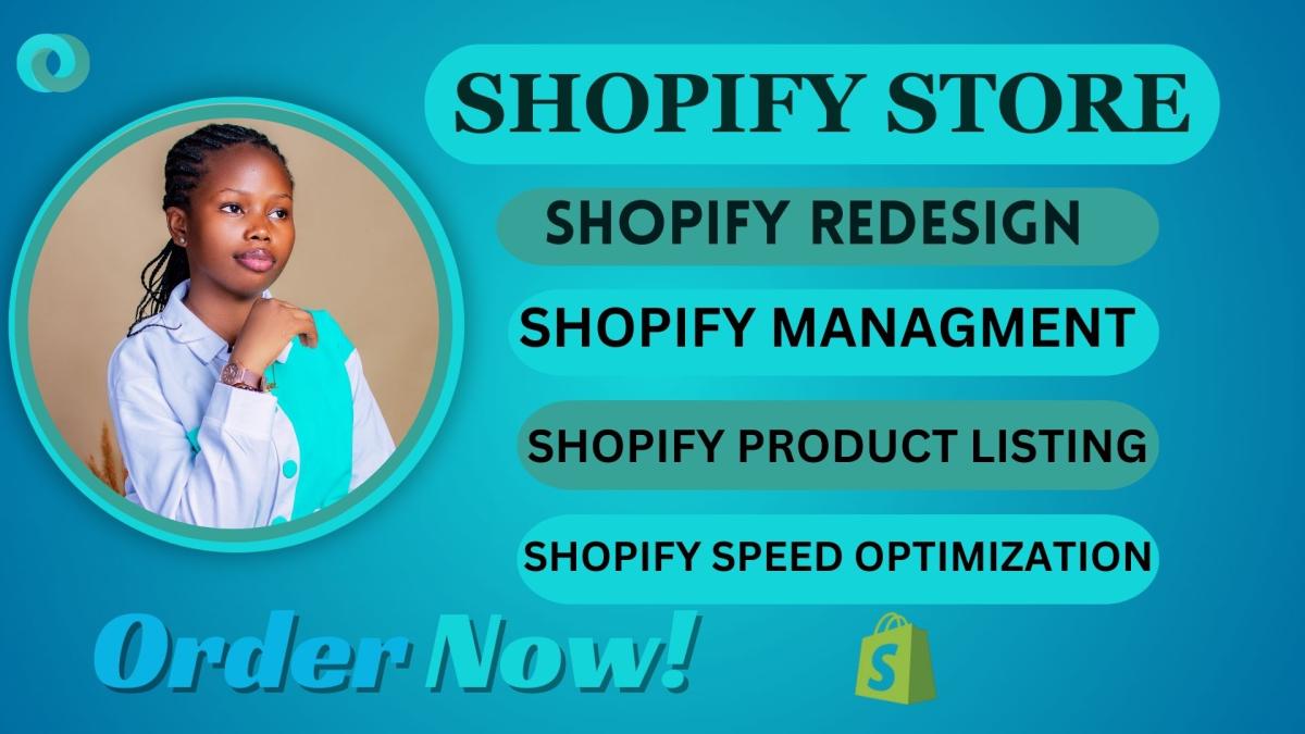 I Will Build Shopify Store, Design, Manage SEO, Revamp, and Drive 7-Figure Sales