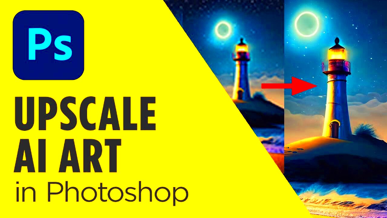 Upscaling and Resizing AI Art for Print in Photoshop StepbyStep 