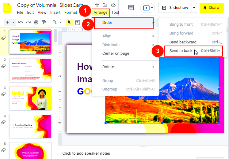 How to Move Image to Back in Google Slides Best Practice