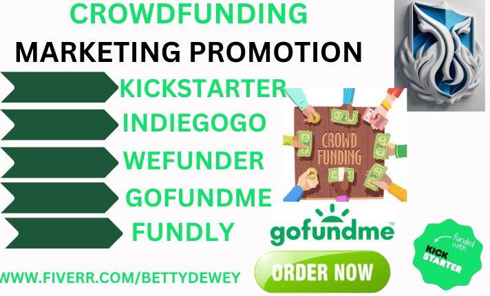 I Will Boost Your Kickstarter, Indiegogo, GoFundMe, Fundraising Promotion Successful