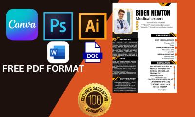 I Will Design, Create, Edit, and Redesign Medical Resumes