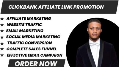 I Will Promote Your ClickBank Affiliate Link for Effective Affiliate Marketing