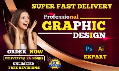 I Will Create Any Kind of Graphic Design with Your Ideas