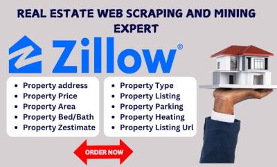 Will Do Web Scraping for Real Estate: Zillow Data Collection & Scraping