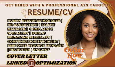 I Will Write a Comprehensive Resume for Human Resource, Public Relation, Talent Management, and Recruiter Positions