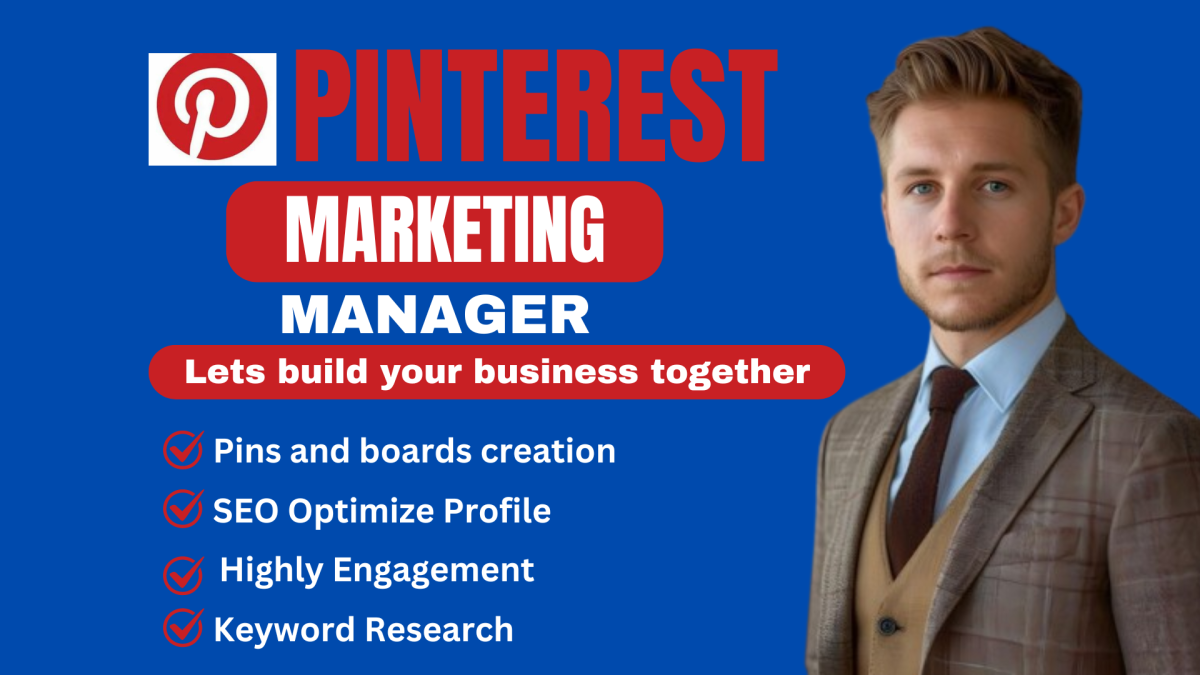 I Will Be Your Professional Pinterest Marketing Manager