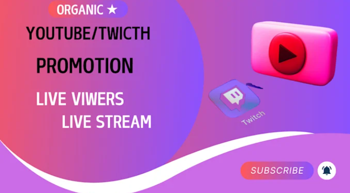 I Will Do Organic YouTube Live Stream & Twitch Live Stream