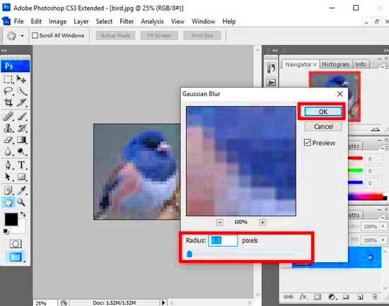 How to fix pixelated Image in photoshop Step by step