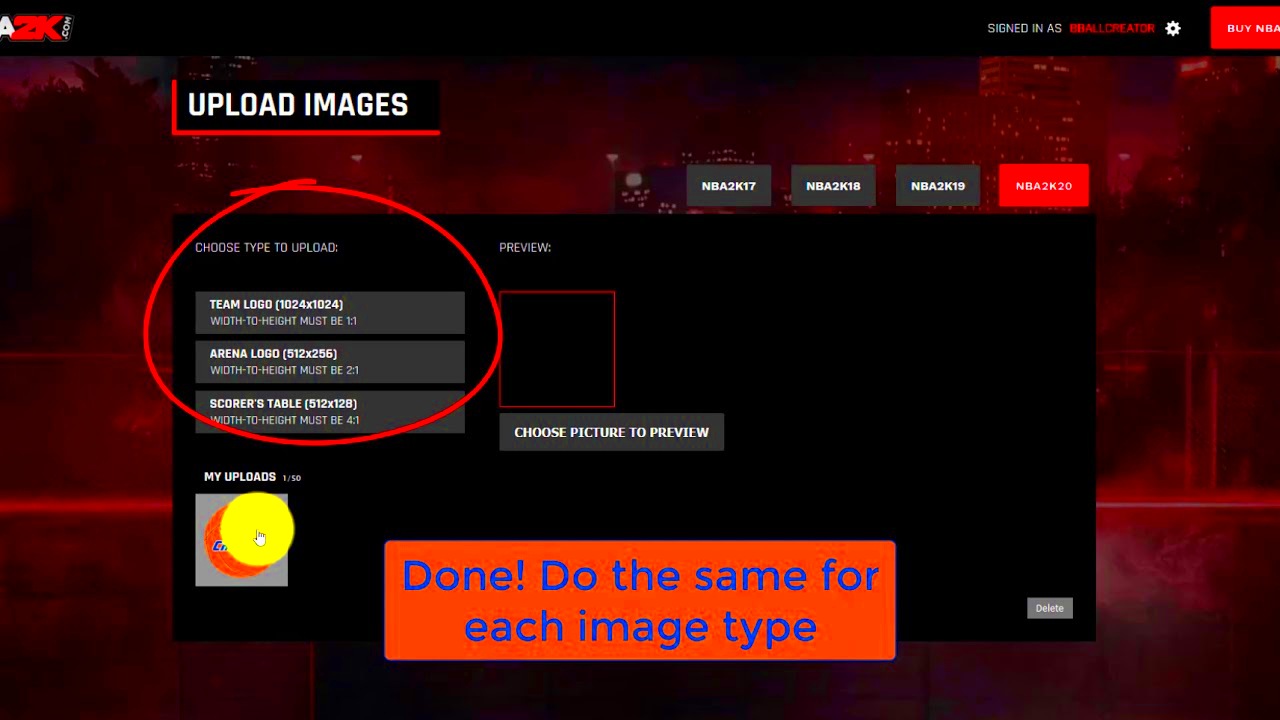 How to Upload Images to NBA 2K20 Works on NBA 2K21 Next Gen  YouTube