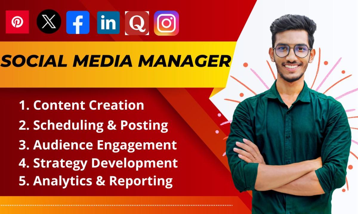 I Will Be Your Professional Social Media Manager to Boost Your Online Presence