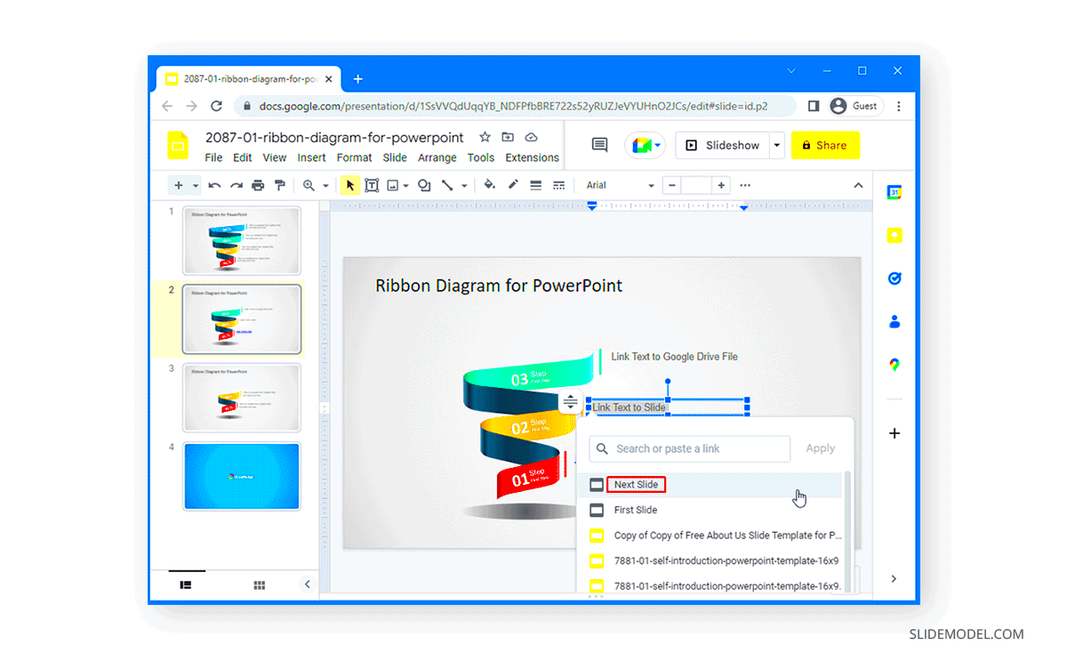 How to Link Slides in Google Slides