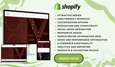 I Will Build a Stunning Shopify Jewelry, Clothing, Fashion, and Skincare Store