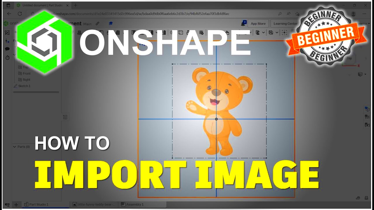 Onshape How To Import Image Tutorial  YouTube