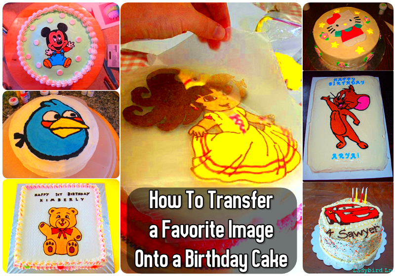 How To Transfer a Favorite Image Onto a Birthday Cake  DIY Craft Projects