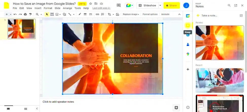 How to Save a Google Slide As An Image  Google Slides Tutorial