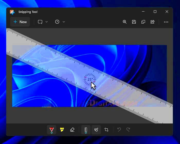 How to Rotate Ruler in Snipping Tool