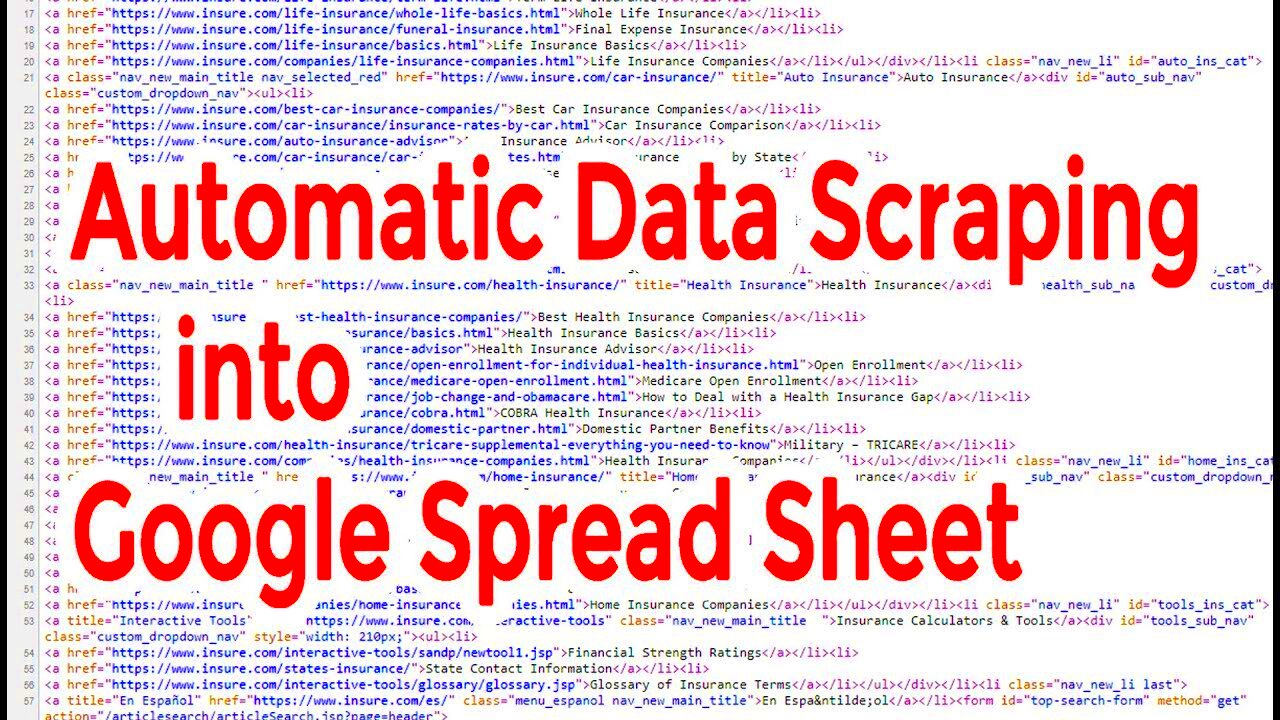 How to Extract data from website using Google Sheets  YouTube