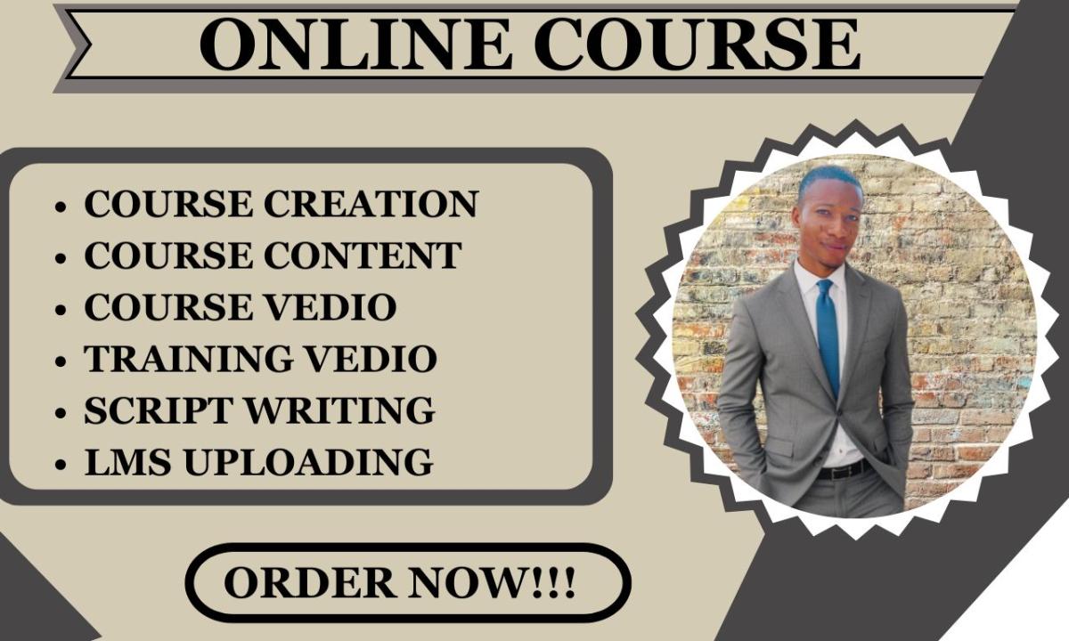 I Will Create Engaging Online Course Content and eLearning Training Manuals