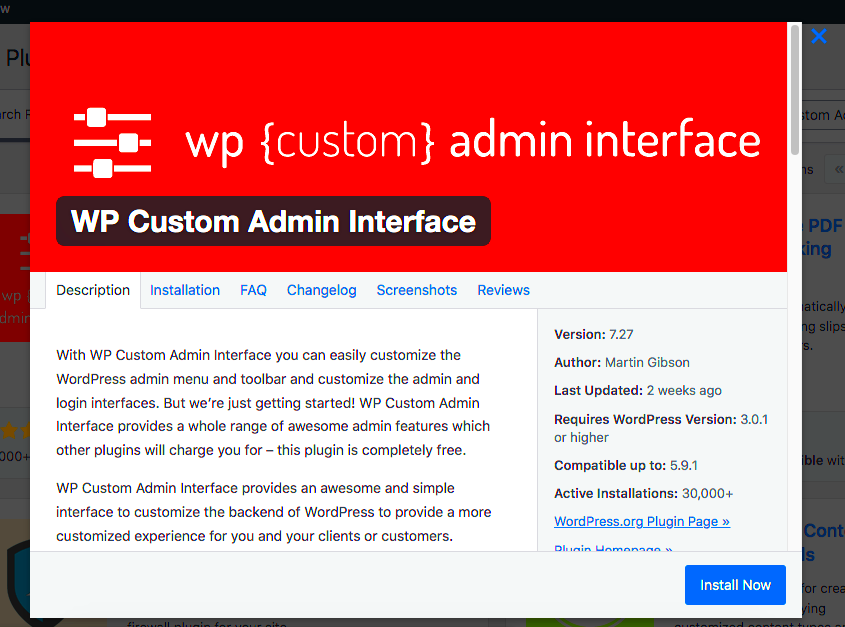 How to customize WordPress administration menu and toolbar using WP 