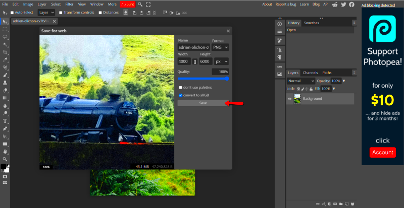 How to Resize an Image in Photopea 3 Steps  Tips