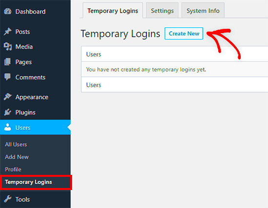 How to Create Temporary Login for WordPress No Passwords