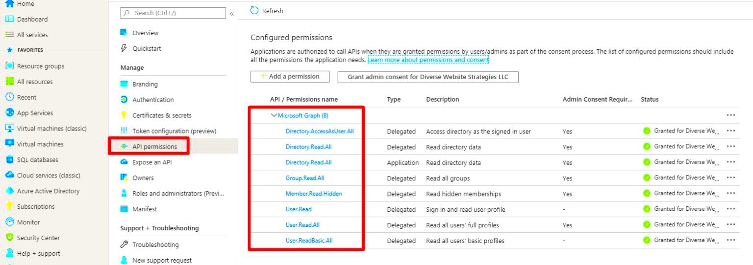 Azure AD and Office 365 User Authentication for WordPress  App 