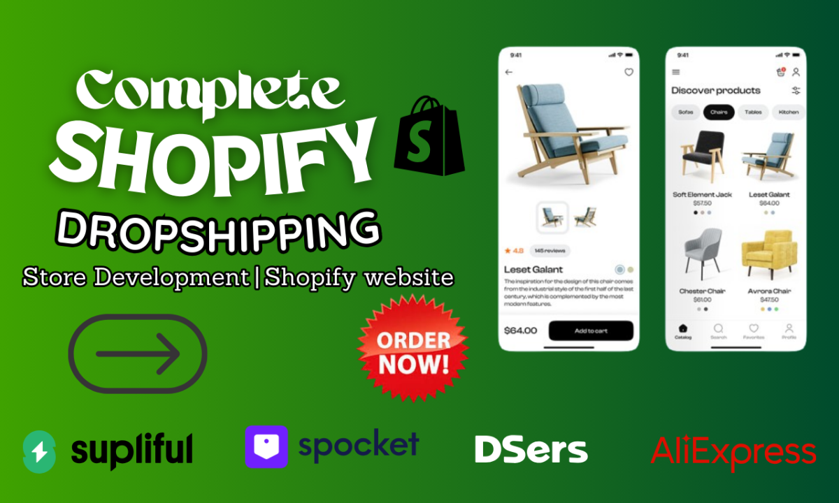 I will build 90k passive income shopify dropshipping temu store zendrop wholesales2b