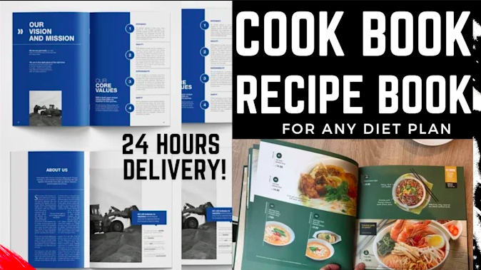 I Will Write and Design a Recipes Cookbook with Kindle eBook Formatting for Amazon KDP