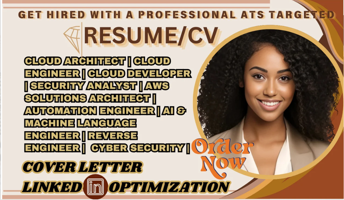 I Will Write Cloud Engineer, Cloud Architect, Cloud Developer, and Security Analyst Resumes