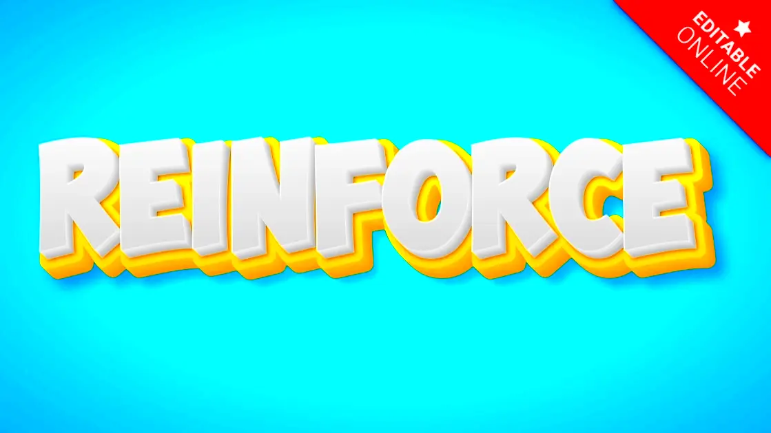 Reinforce  Text Effect Generator