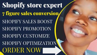 I Will Redesign Your Shopify Store, Improve SEO, and Manage Dropshipping Product Listings