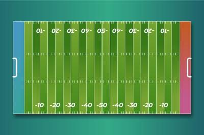 Top View of a Flat American Football Field – Free Download