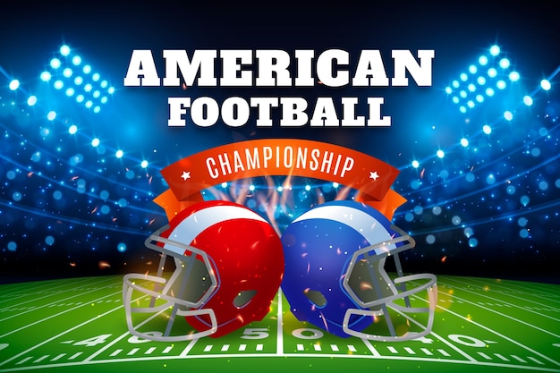 Realistic Background for American Football Championship – Free Download