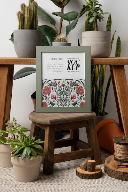 Botanical Scene Mockup – Download Free Stock Photo