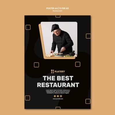 The Best Restaurant Poster Template – Free Download