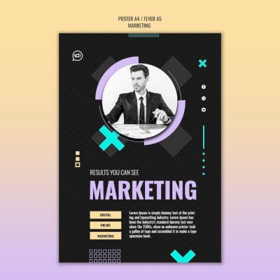 Gradient Marketing Design Template for Your Projects – Free Download