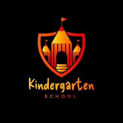 Gradient Kindergarten Logo Design – Free Download