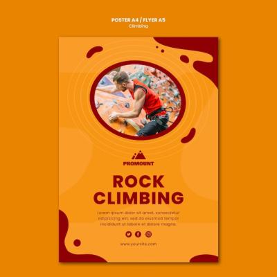 Rock Climbing Flyer Template – Free Download