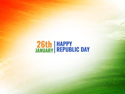 Republic Day Watercolor Texture: Elegant Indian Flag Tricolor Background for Free Download