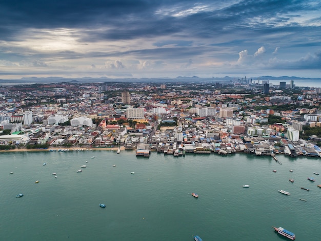 Aerial View of Pattaya Beach, Thailand – Free Stock Photo for Download