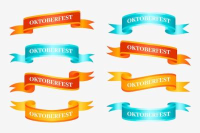 Gradient Oktoberfest Ribbons Collection – Free Download