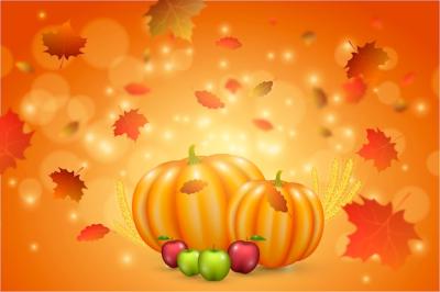 Realistic Thanksgiving Backgrounds – Free Download