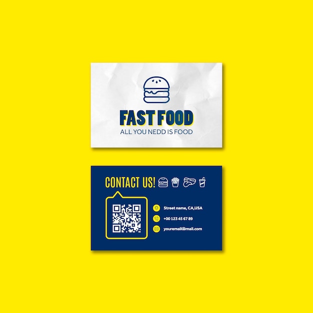 Delicious Fast Food Business Card – Free Download