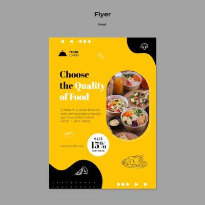 Tasty Food Discount Poster Template – Free Download