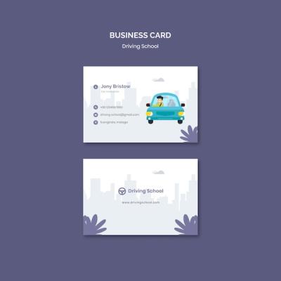 Driving School Business Card – Free Download, Download Free Stock Photo