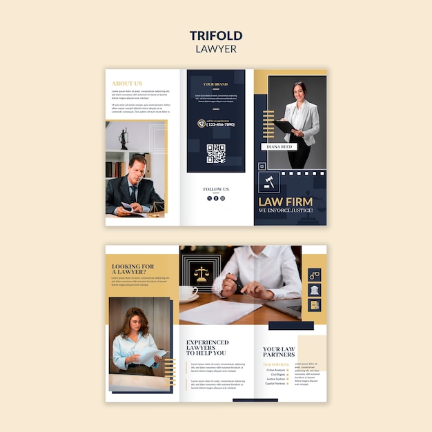 Professional Lawyer Law Firm Template – Free Download