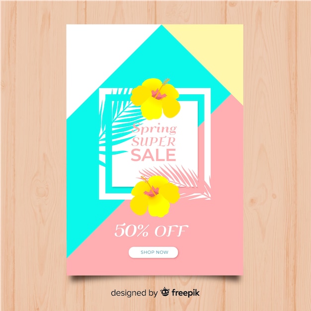 Spring Sale Flyer Template – Free Download