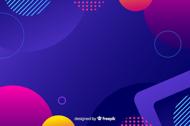 Colorful Gradient Geometric Shapes – Free Download