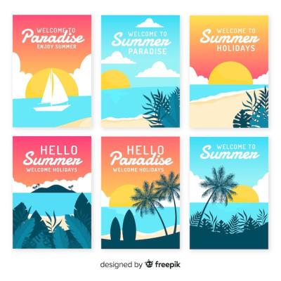 Summer Card Collection – Free Stock Photo Download